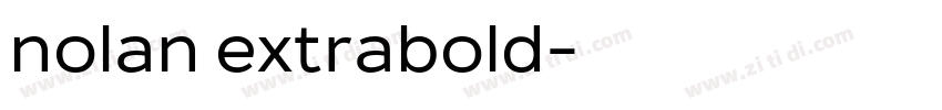 nolan extrabold字体转换